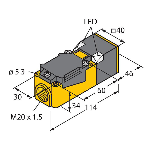 BI15-CP40-VP4X2 New Turck Inductive Sensor